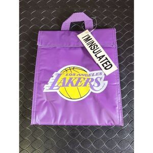 Vintage NBA Stadium Los Angeles Lakers Soft purple Insulated Lunch Bag #b13